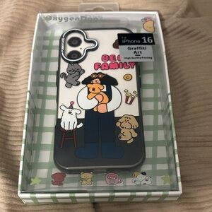 Phone Case for iPhone 16 - Black and White Graffiti Art